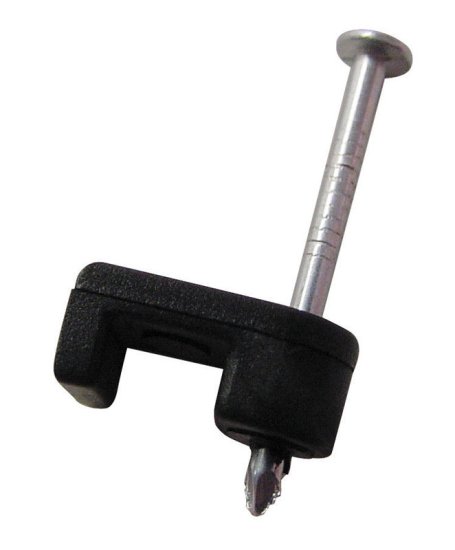 (image for) 3/16 in. W Plastic Insulated Wire Staple 25 pk