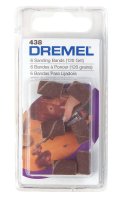 (image for) 0.3 in. Dia. x 1/2 in. L Emery Drum Sander Bands 120 Grit