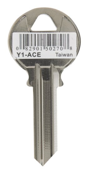 (image for) Y1 House Key Blank Single sided For Yale Locks