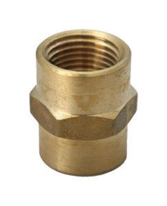 (image for) 3/8 in. FPT x 1/4 in. Dia. FPT Brass Reducing Coupling