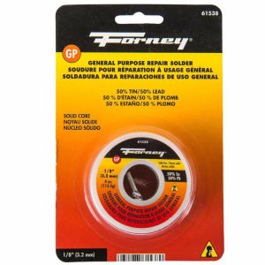 (image for) Forney 4 oz Solid Wire Solder 0.13 in. D Tin/Lead 50/50 1 pc