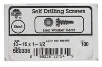 (image for) No. 10-16 X 1-1/2 in. L Hex Self Drilling Screws