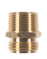 (image for) Brass 3/4 in. Dia. x 3/4 in. Dia. Hose Adapter 1 pk Yellow