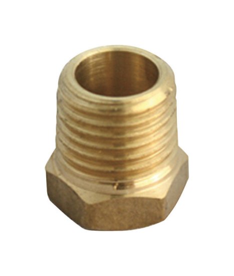 (image for) 1 in. MPT x 1/2 in. Dia. FPT Brass Hex Bushing