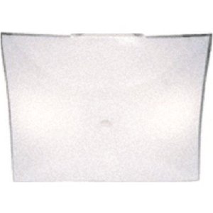 (image for) 12 inch Ceiling Square Replacement Glass White 4-Pack