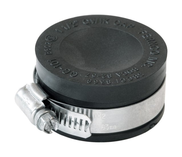 (image for) Schedule 40 1-1/2 in. Hub Hub PVC Drain Cap