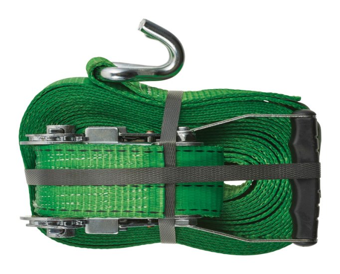 (image for) 2 in. W x 30 ft. L Green Tie Down w/Ratchet 3333 lb. 1 pk