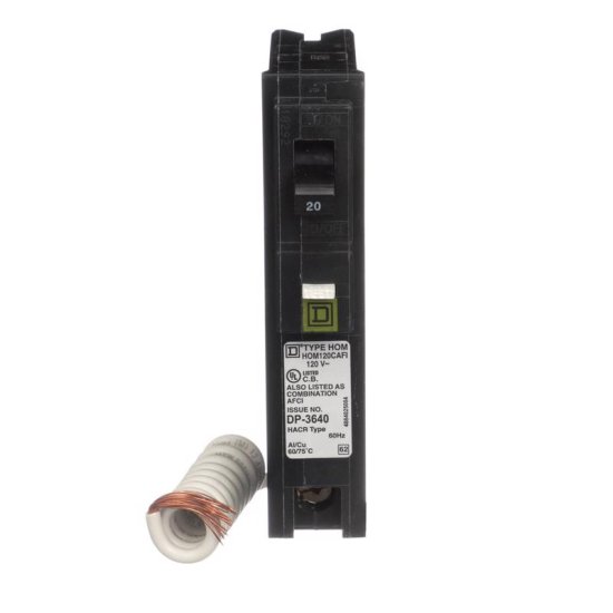 (image for) 20 amps Surge Single Pole Circuit Breaker Home Line CAFCI