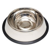 (image for) Silver Plain Stainless Steel 32 oz. Pet Dish For Dog