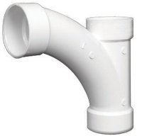 (image for) Schedule 40 3 in. Hub x 3 in. Dia. Hub PVC Long T