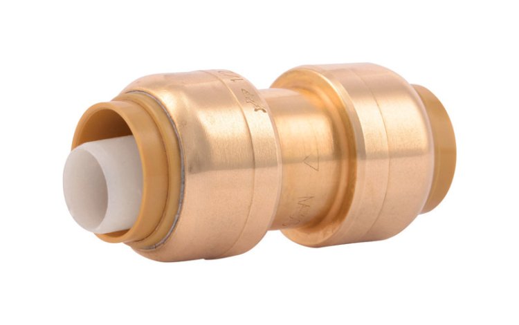 (image for) Push to Connect 1/2 in. Push x 1/2 in. Dia. Push Brass