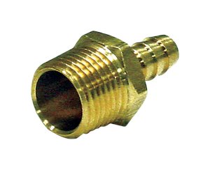 (image for) Brass 5/8 in. Dia. x 1/2 in. Dia. Adapter Yellow 1 pk