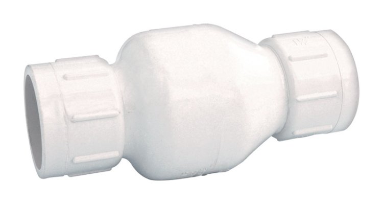 (image for) 3/4 in. Dia. x 3/4 in. Dia. Plastic Spring Loaded Check Valv