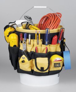 (image for) CLC 3.25 in. W X 13 in. H Polyester Bucket Organizer 61 pocket B