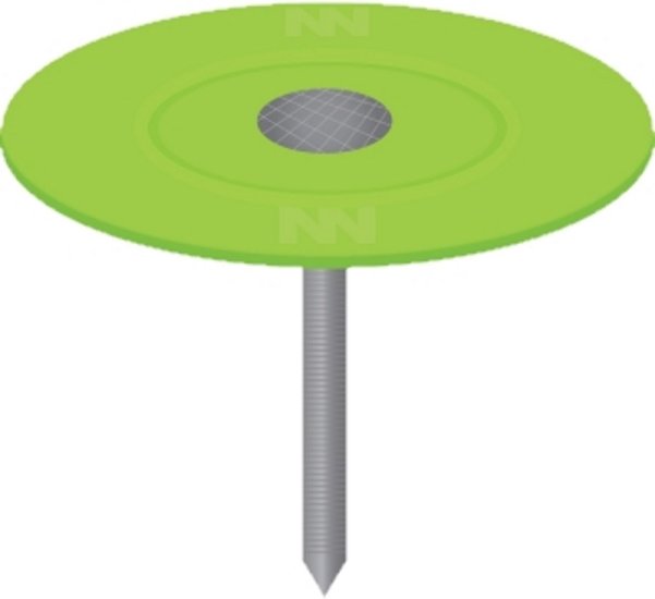 (image for) 1-1/2 in. Roofing Galvanized Plastic/Steel Nail Flat 1 lb.