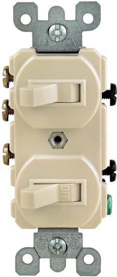 (image for) 15 amps Single Pole or 3-way Duplex Combination Switch I