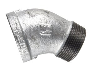 (image for) 2 in. FIP x 2 in. Dia. MIP Galvanized Malleable Iron 45 degr