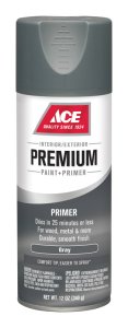 (image for) Premium Smooth Gray Enamel Primer Spray Paint 12 oz.