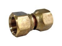 (image for) 1/2 in. Flare x 1/2 in. Dia. Flare Brass Swivel Connector