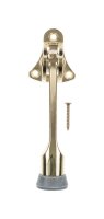 (image for) 2.75 in. H x 4 in. W Metal Bright Gold Kick-Down Door Holder