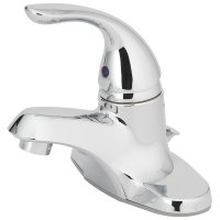 (image for) Chrome Single-Handle Bathroom Sink Faucet with Popup