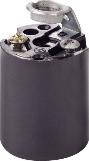 (image for) Phenolic Medium Base Keyless Socket 1 pk