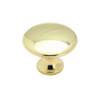 (image for) Round Cabinet Knob 1-3/16 in. Dia. 15/16 in. Pol