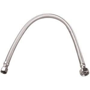 (image for) 3/8 in. Flare x 1/2 in. FIP x 16 in. Braided Stainless Steel