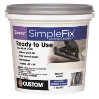 (image for) Custom Building Products SimpleFix Indoor White Grout 1 qt