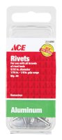 (image for) 5/32 in. Dia. x 1/8 in. Aluminum Rivets Silver 20 pk