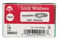 (image for) 7/8 in. Dia. Zinc-Plated Steel Split Lock Washer 10 pk