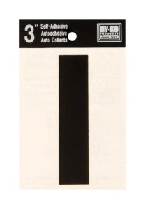 (image for) 3 in. Black Vinyl Self-Adhesive Letter I 1 pc.