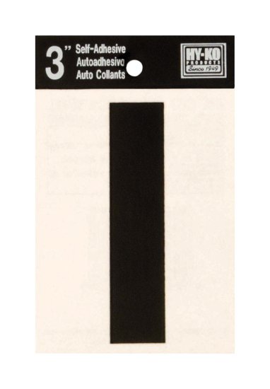 (image for) 3 in. Black Vinyl Self-Adhesive Letter I 1 pc.