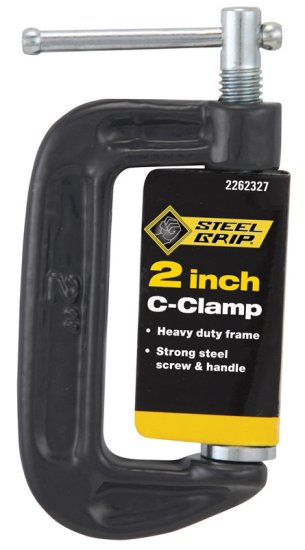 (image for) 2 in. x 1 in. D Adjustable C-Clamp 1 lb. 1 pc.
