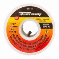 (image for) Forney 8 oz Solid Wire Solder 0.13 in. D Tin/Lead 50/50 1 pc