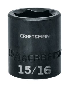 (image for) 15/16 in. x 1/2 in. drive SAE 6 Point Standard Impact Socket 1