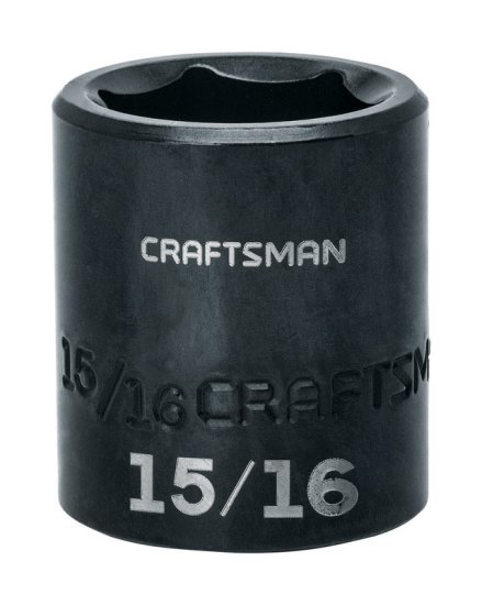 (image for) 15/16 in. x 1/2 in. drive SAE 6 Point Standard Impact Socket 1