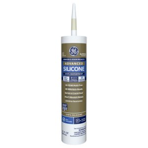 (image for) GE Advanced Almond Silicone 2 Window and Door Caulk Sealant 10.1