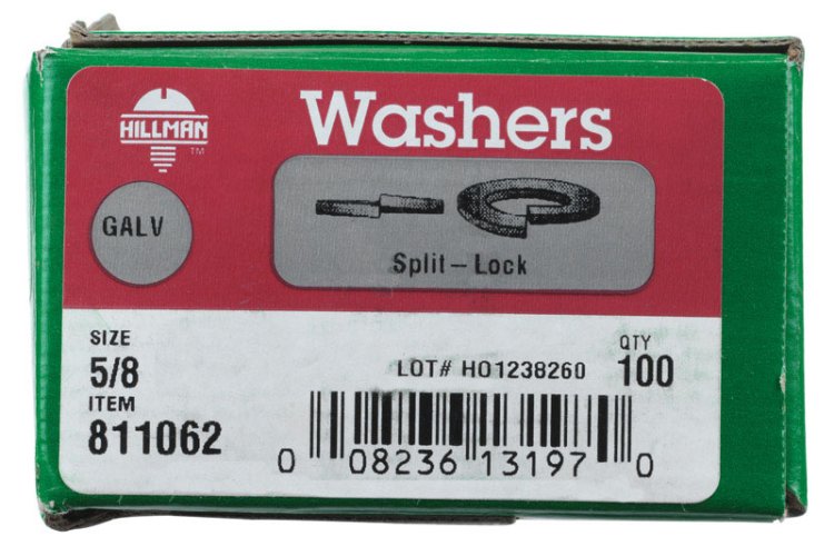 (image for) 5/8 in. Dia. Hot-Dipped Galvanized Steel Split Lock Wash
