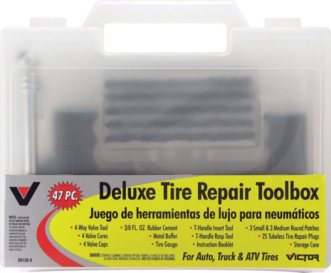 (image for) Tire Repair Toolbox For Auto, Truck and ATV