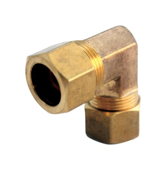 (image for) 5/8 in. Compression x 3/8 in. Dia. Compression Brass 90 Degr