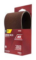 (image for) 24 in. L x 3 in. W Aluminum Oxide Sanding Belt 120 Grit Fine