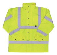 (image for) Hi-Vis Yellow Polyester Rain Jacket XL
