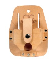 (image for) 1 pocket Leather Tape Rule Holder 3.5 in. L x 4.5 in. H Tan