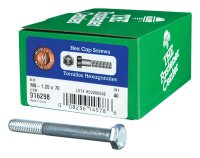 (image for) M8-1.25 mm Dia. x 70 mm L Heat Treated Steel Hex Head Ca