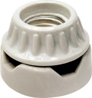 (image for) Porcelain Incandescent Medium Base Surface Socket 1 pk
