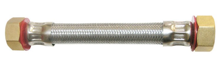 (image for) 12 in. Stainless Steel Supply Line 3/4FIPx3/4
