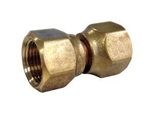 (image for) 1/2 in. Flare x 1/2 in. Dia. Flare Brass Swivel Connector