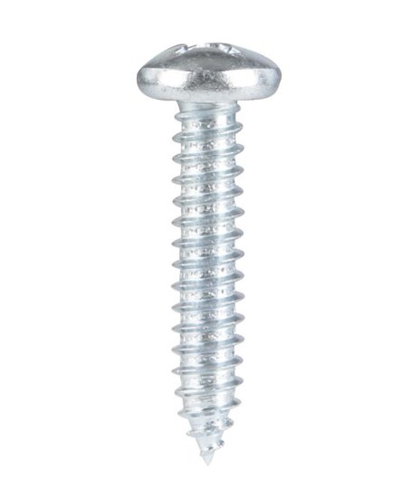 (image for) No. 14 x 1-1/4 in. L Phillips Pan Head Zinc-Plated Steel