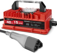 (image for) Golf Cart Charger for 48 Volt EZGO W3 Pin Triangular Plug-Lead Acid Battery